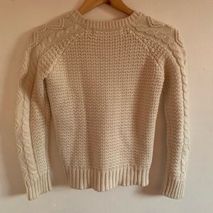 Zara white knit sweater